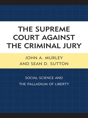 cover image of The Supreme Court against the Criminal Jury
